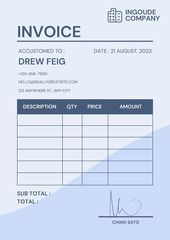 Free Printable Freelance Invoice Templates Canva 8807