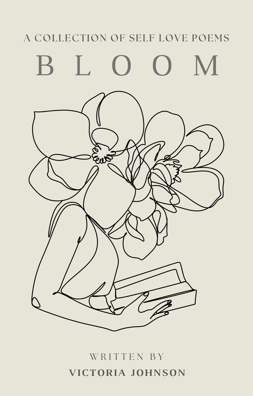 Beige Modern Floral Fantastic Writer Ebook Cover