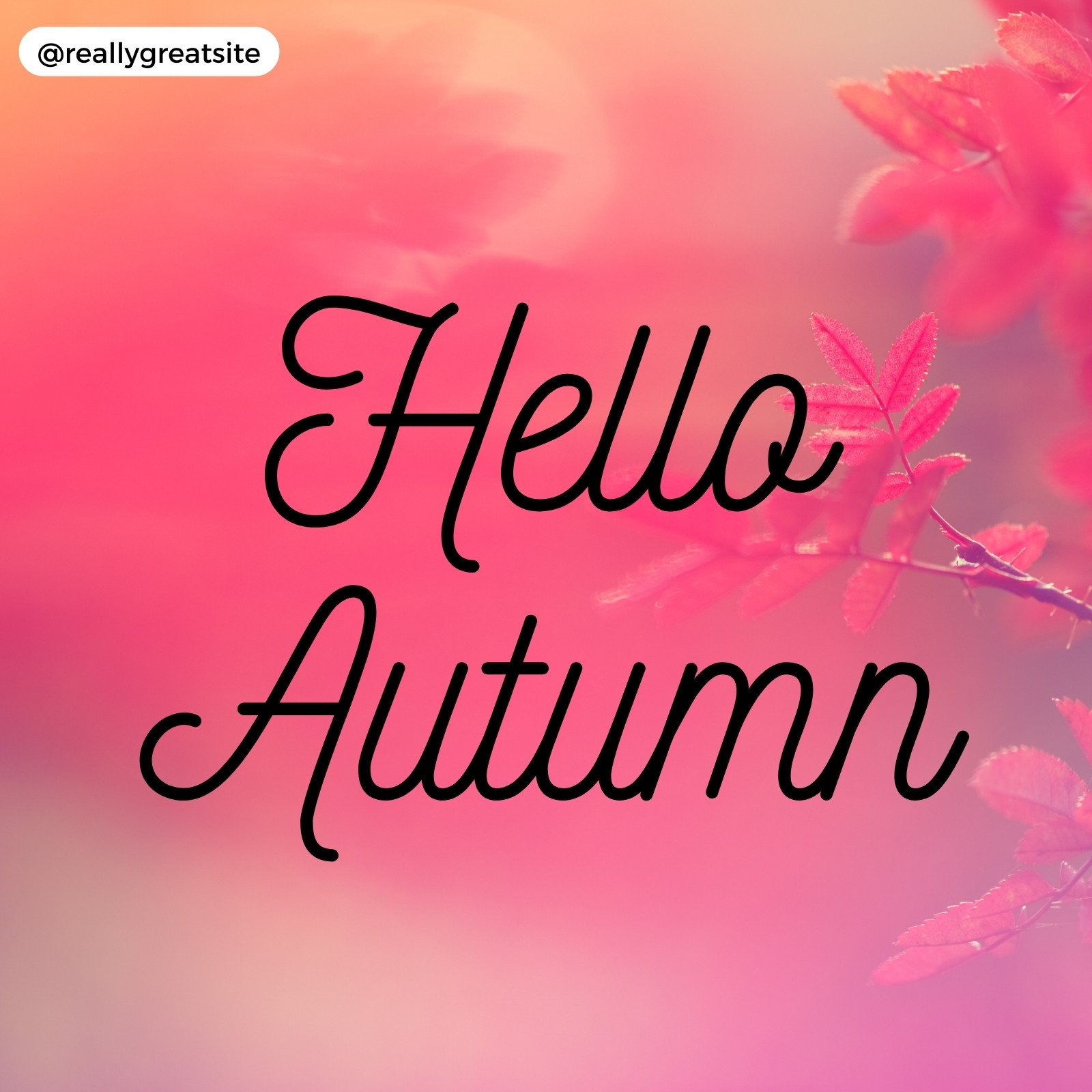 Free and customizable autumn templates