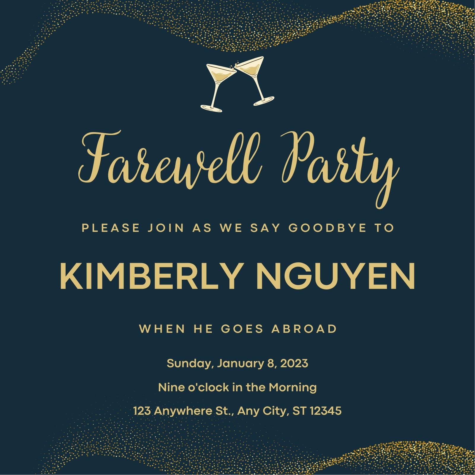 Farewell party invitation