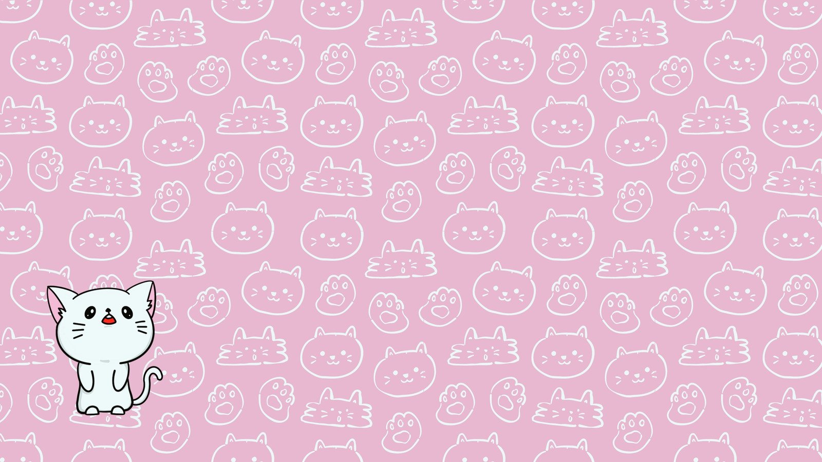 iPhone11papers.com | iPhone11 wallpaper | aj49-illustrator-dog-cat -pink-art-illust