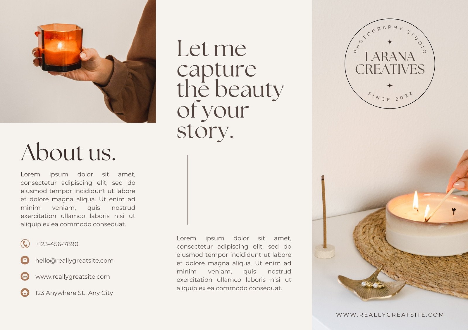 Free, printable, customizable photography brochure templates | Canva