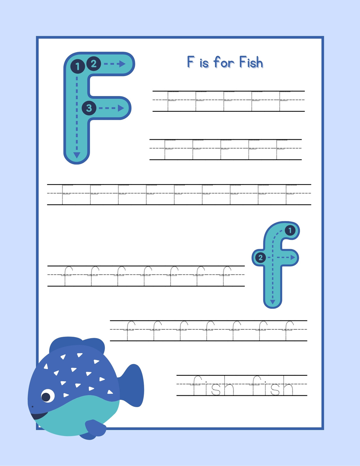 Free and customizable fish templates