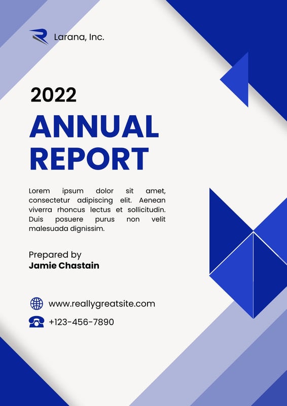 Page 7 - Free, custom printable annual report templates | Canva