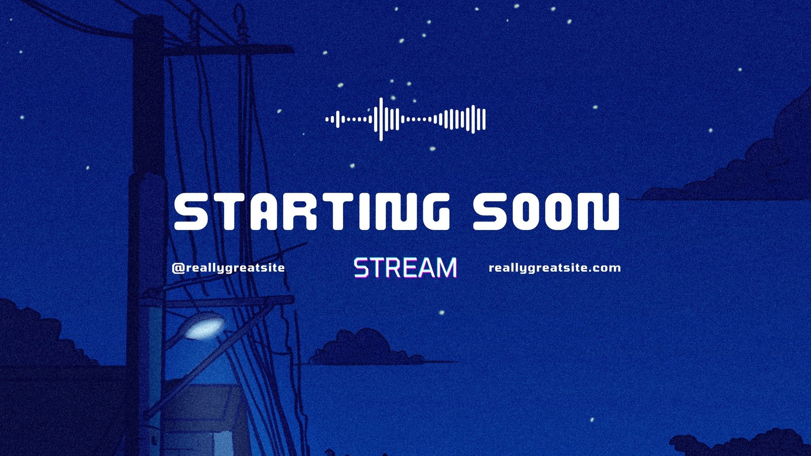 Animated Sweet Night Ingame & Just Chatting Overlay - Twitch -  -  Facebook Gaming - Stream - Cloud - Pastel - Cute - Moon - Star