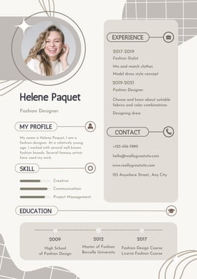 Free printable, customizable minimalist resume templates | Canva