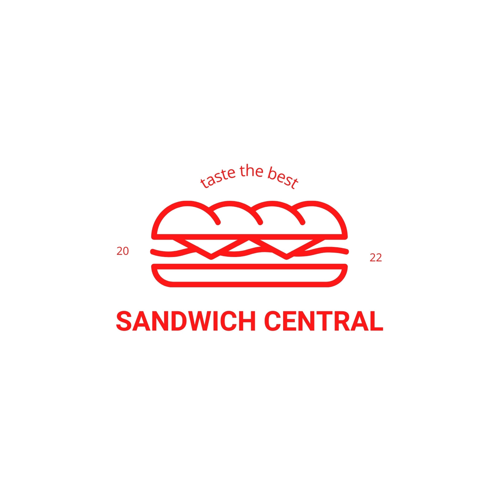 Premium Vector | Sandwich logo design | Logo design, Logo food, Sandwich  drawing