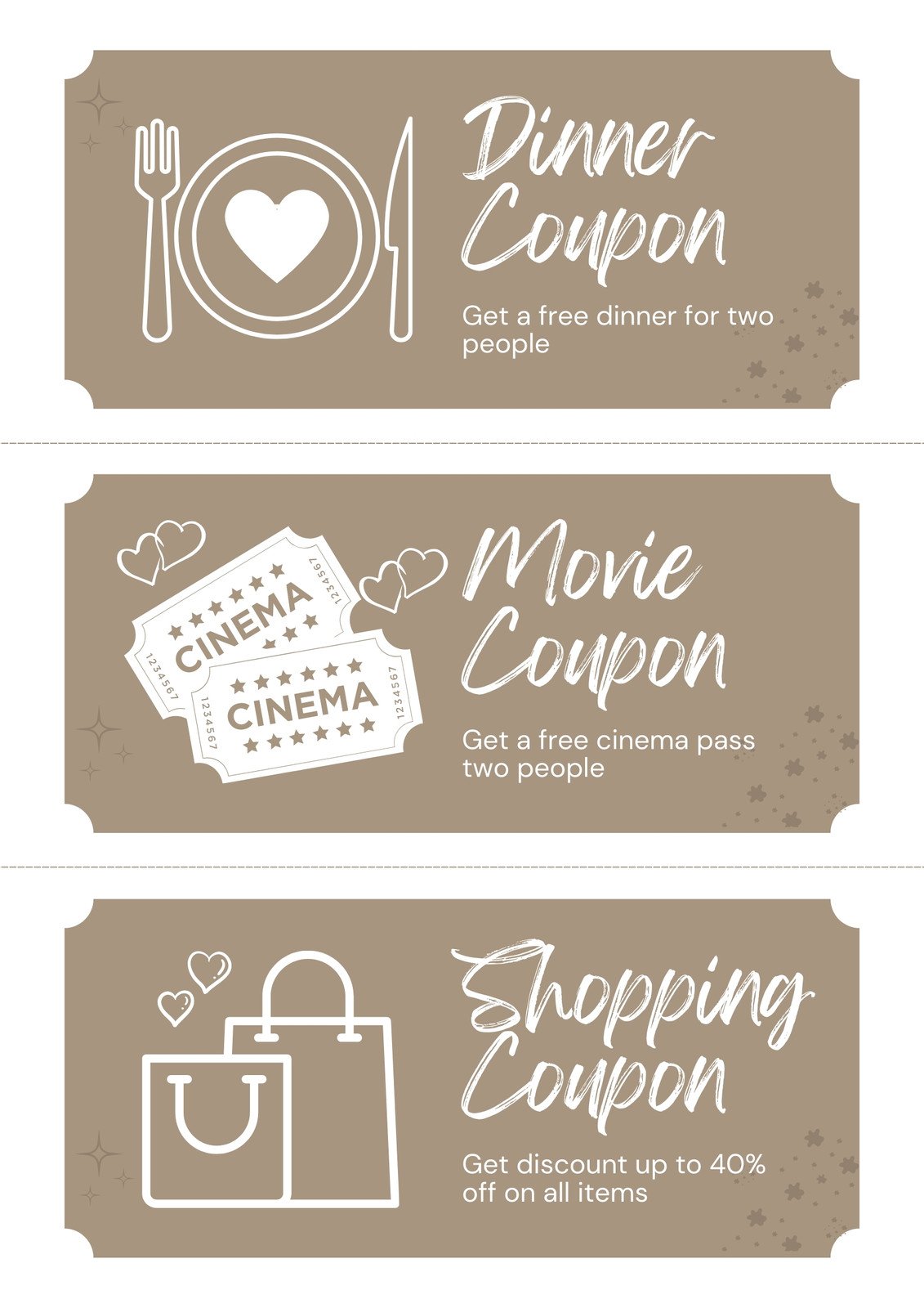 blank coupon template word