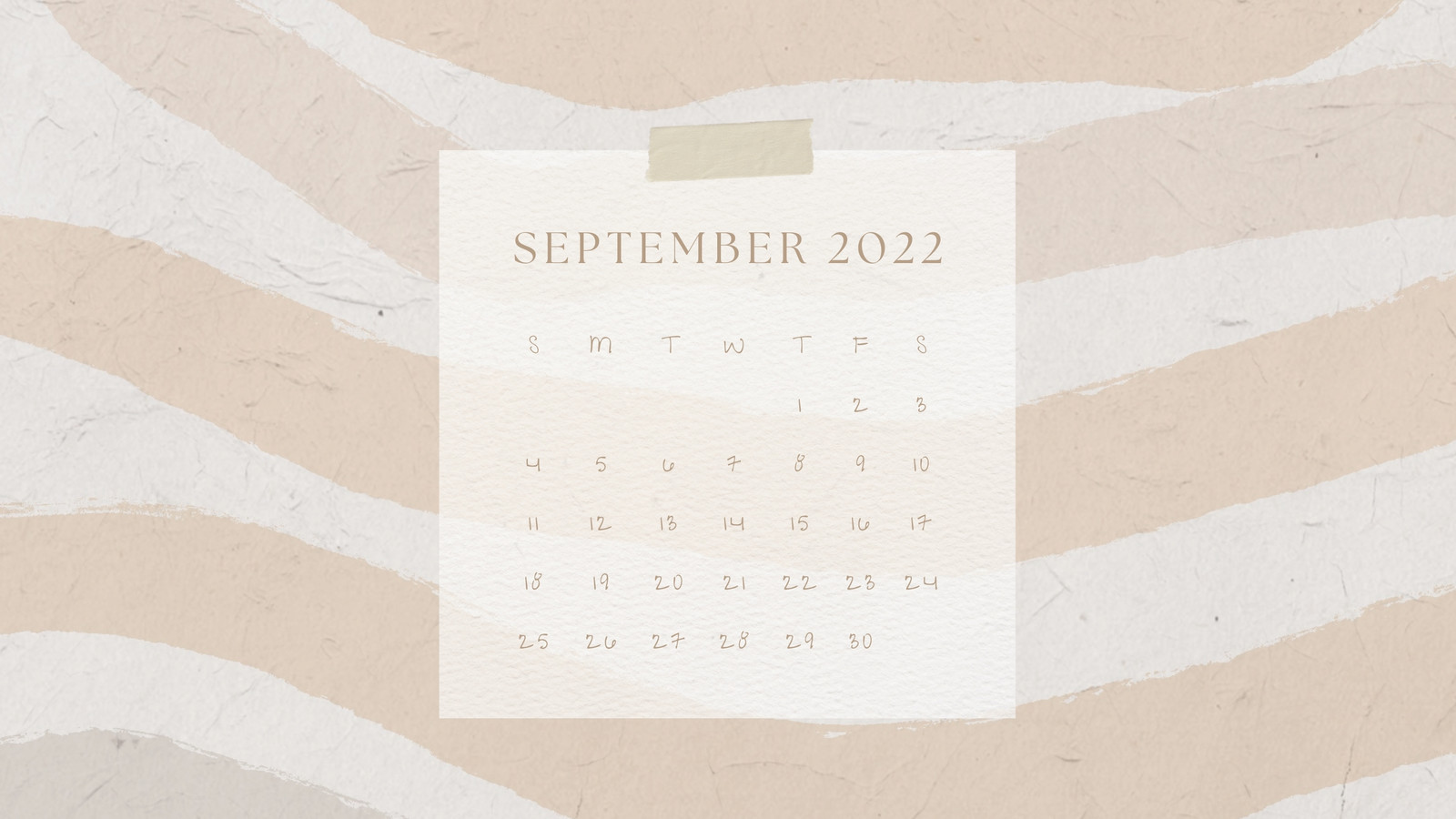 September 2022 Art Supply Calendar Wallpaper  Sarah Hearts