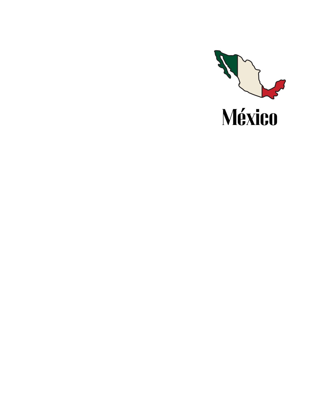 T shirt Mexico moderna verde y rojo