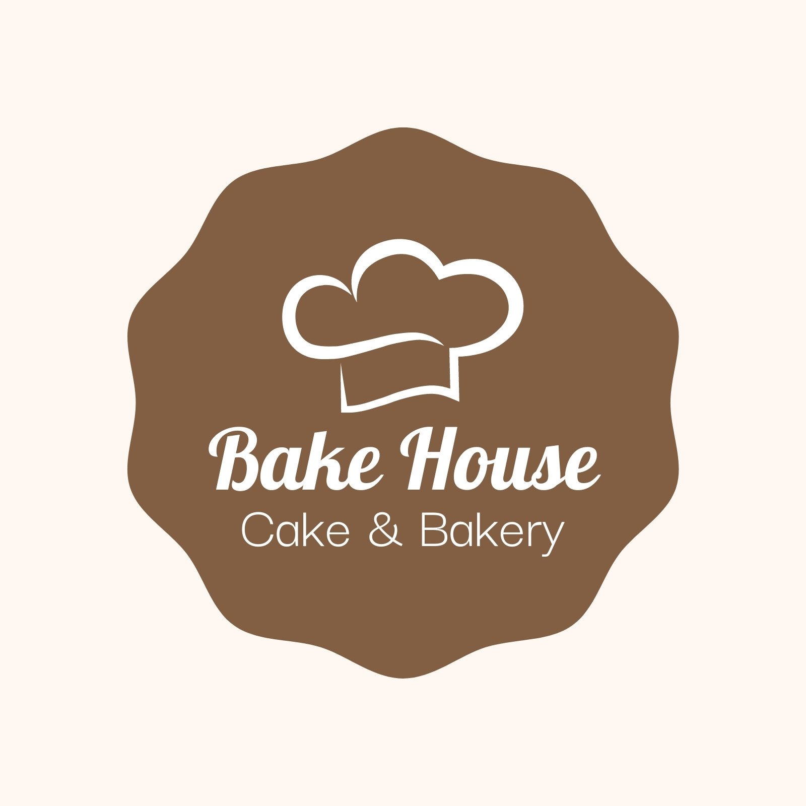cake bakery logo design ilustration - Stock Image - Everypixel
