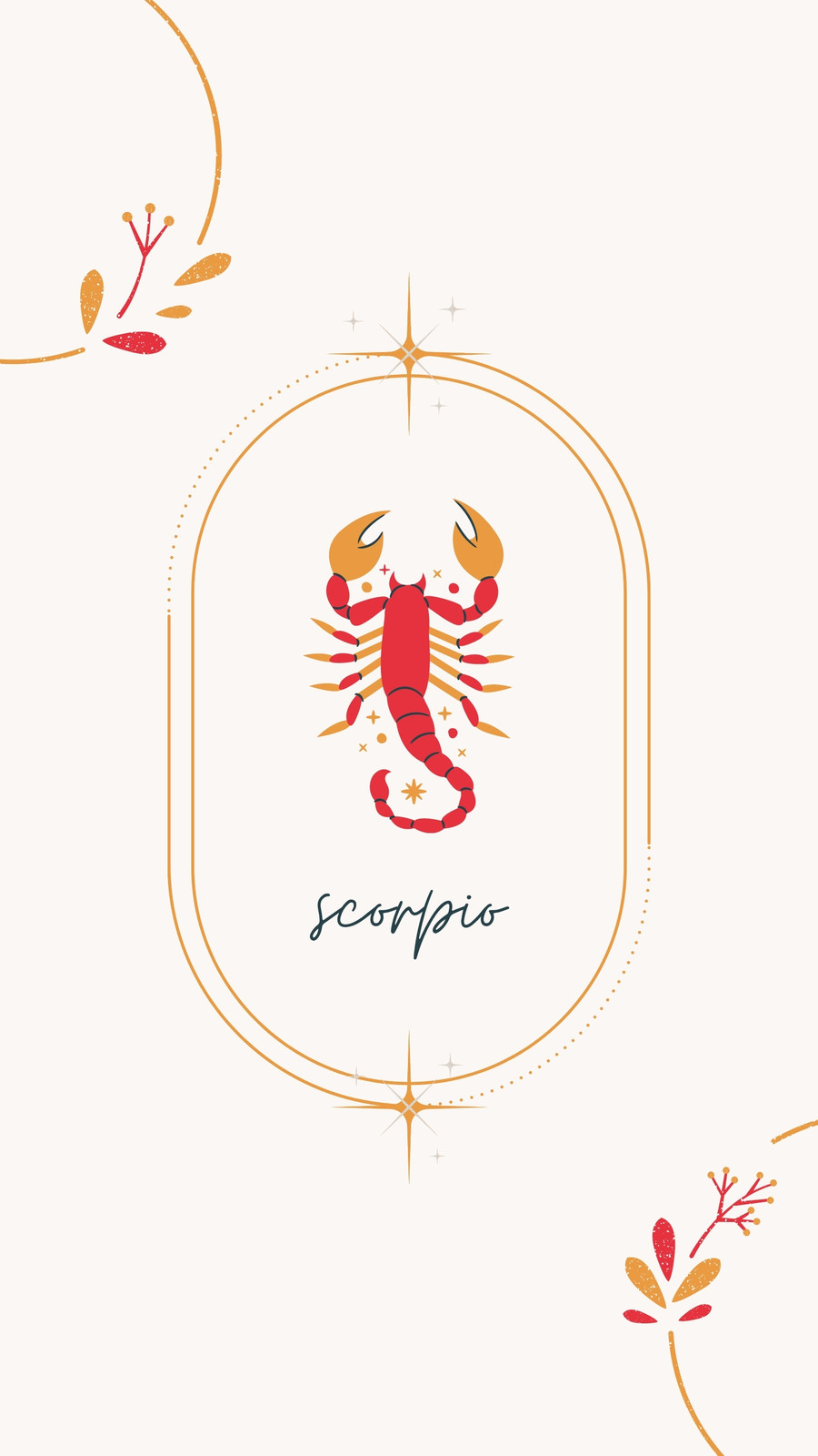Scorpio Small Fresh Cute Illustration Background Scorpio Constellation  Constellation Background Background Image And Wallpaper for Free Download