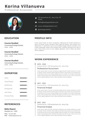 Free, custom professional infographic resume templates | Canva
