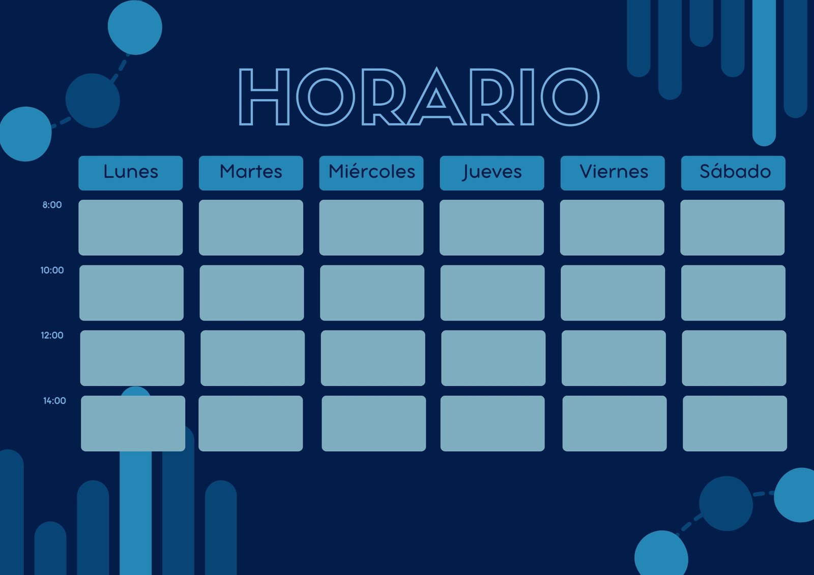 Crear Horario De Clases Plantillas para horarios de clases gratis | Canva