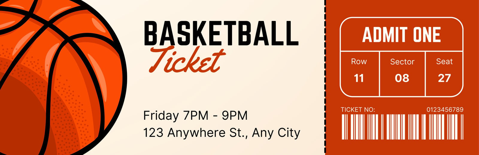 blank basketball ticket template