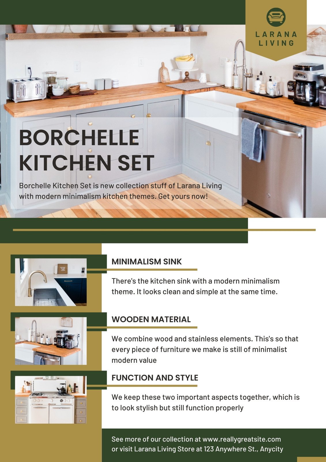 Free printable editable kitchen poster templates