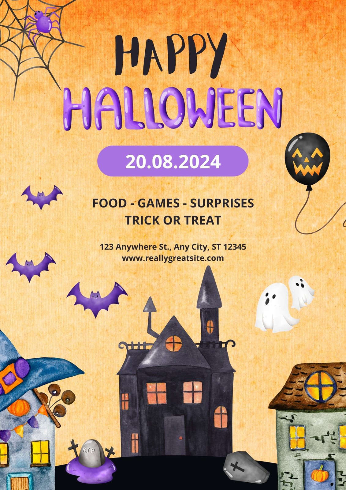 Free, printable, customizable Halloween flyer templates