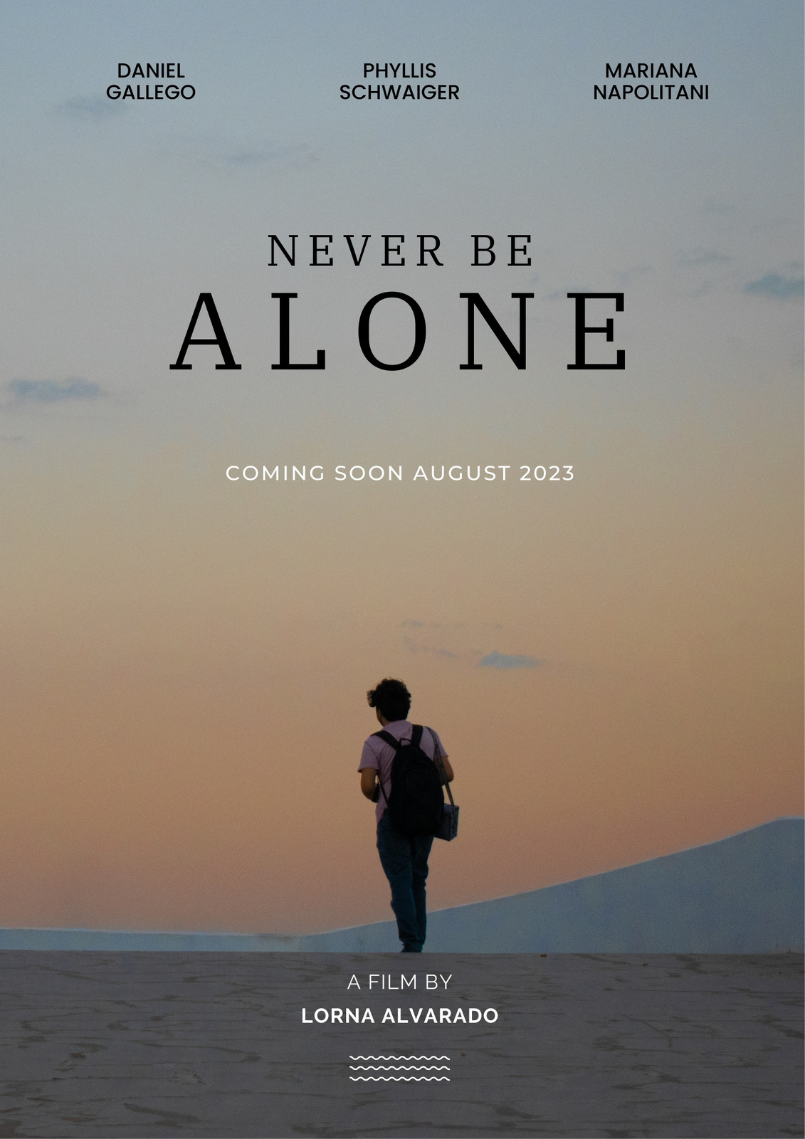 Minimalist Documenter Never Be Alone Movie Poster