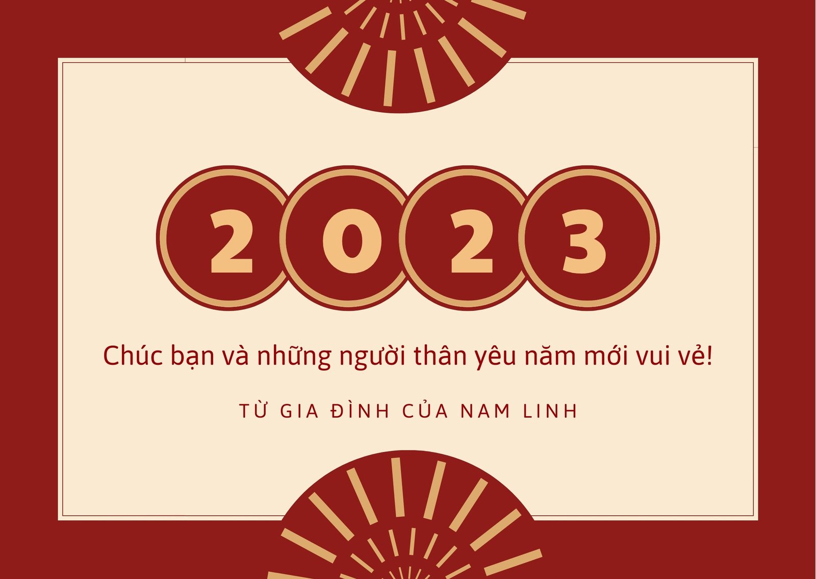 Mẫu Thiệp Happy New Year 2023 GL2958