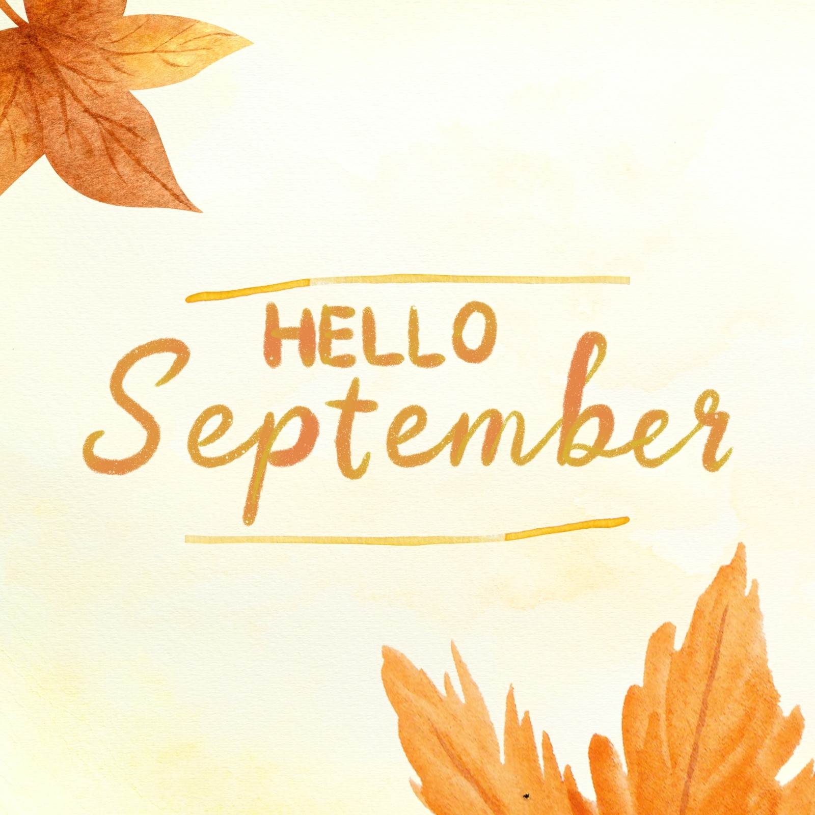Edit and get this Elegant Abstract Hello September Fall Desktop