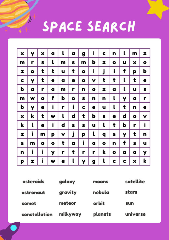 Page 3 - Free Printable Word Search Worksheet Templates 