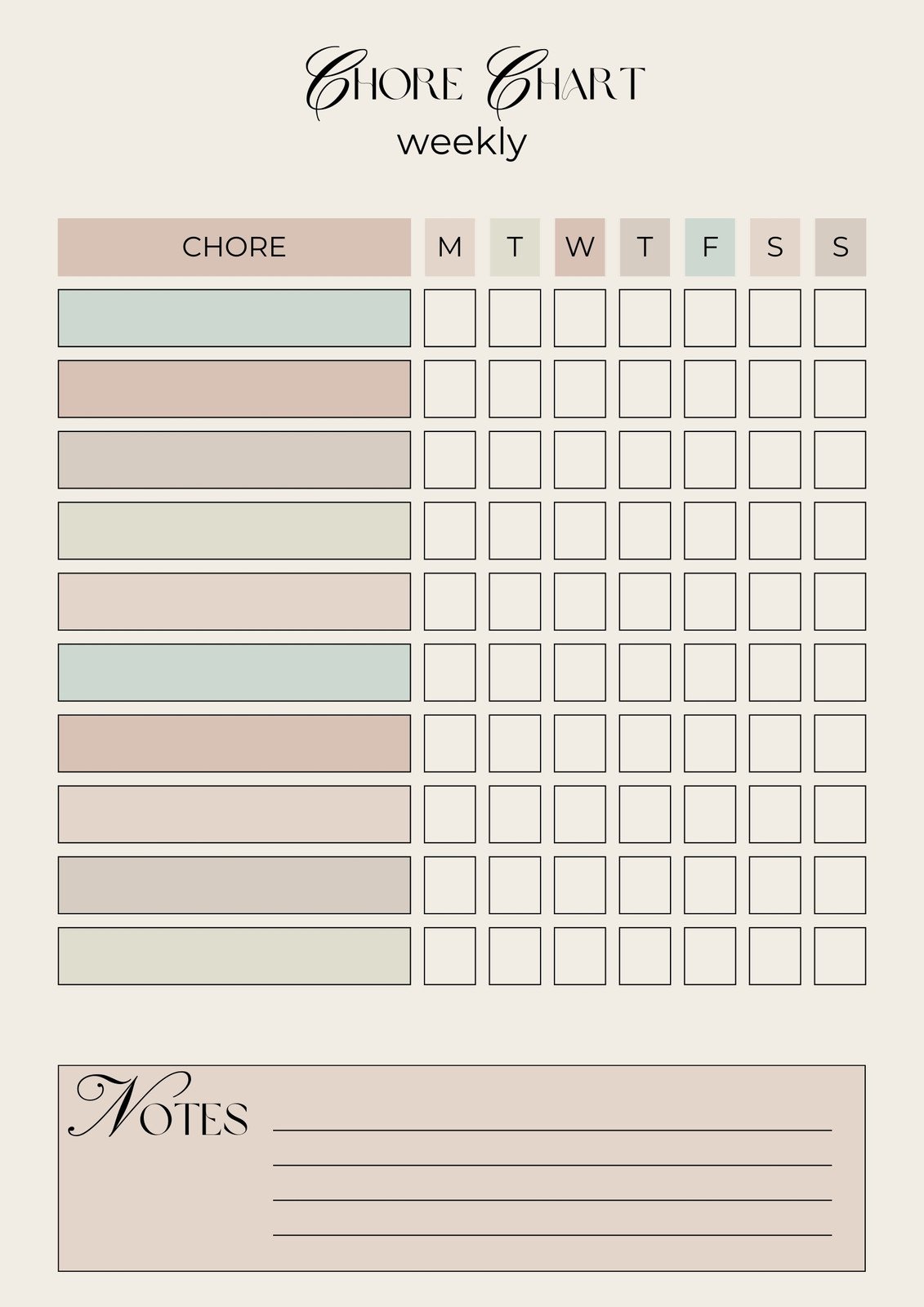 weekly-chore-checklist-template