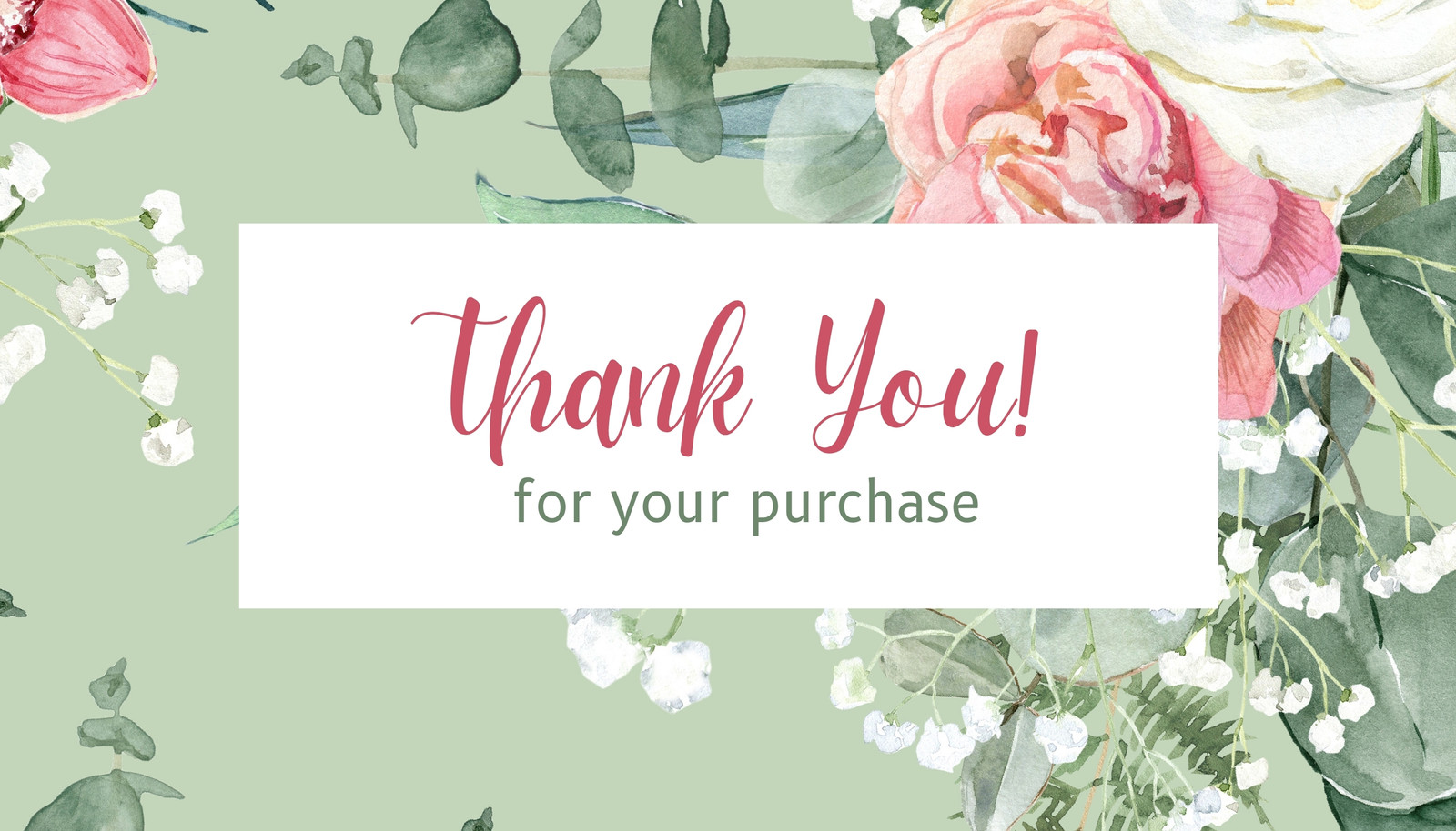 Personalized Gift Tags  Blush Pink Rose Thank You Gift Tags