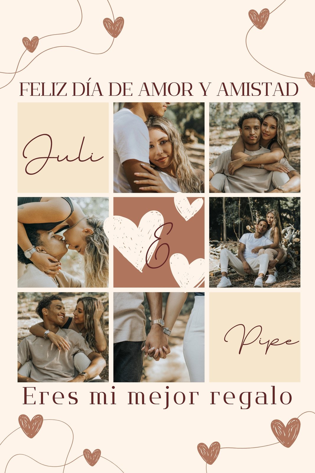 Personalice el regalo de aniversario de un año para su novio, regalo de  collage de aniversario de primer año personalizado, primer año juntos,  primer aniversario -  España