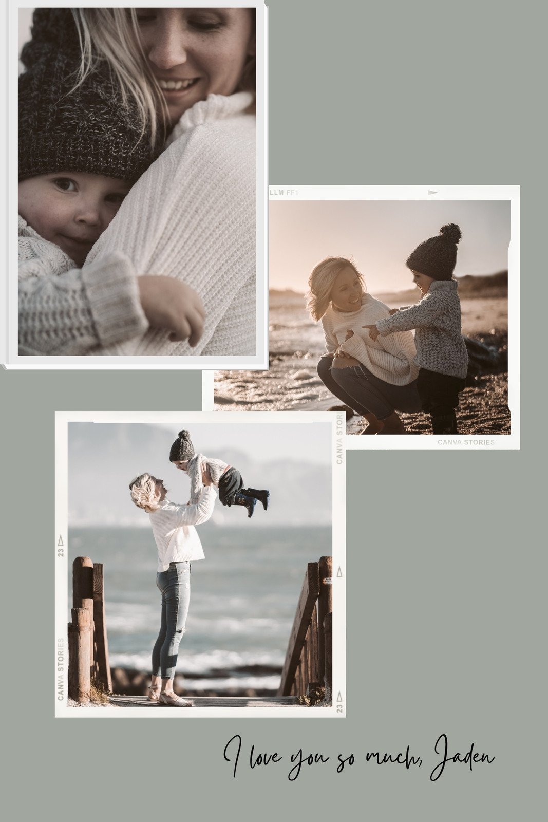 Free and customizable baby photo collage templates