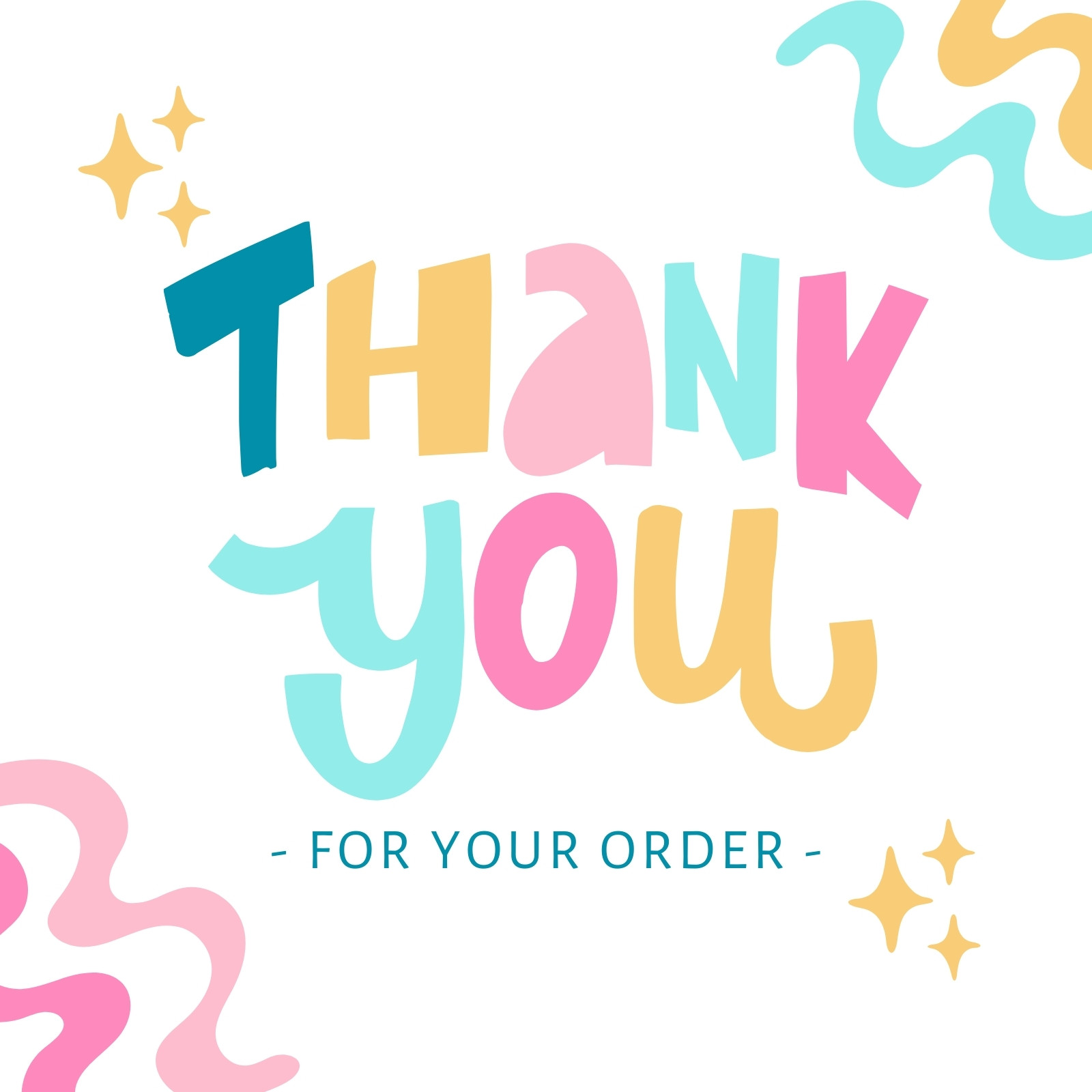 Thank you card Canva template