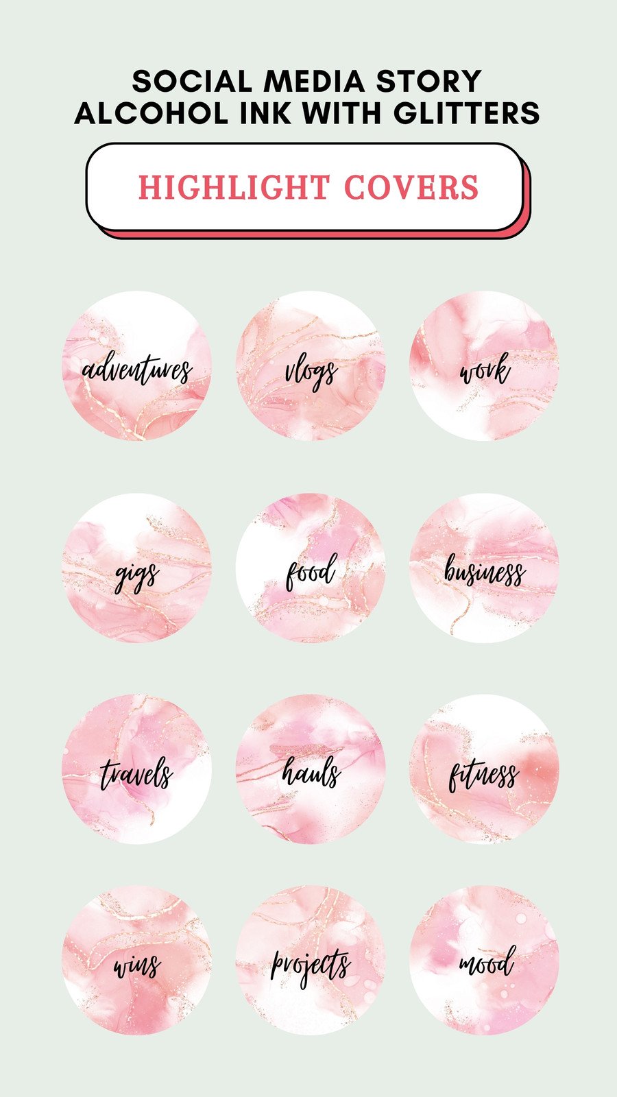 Pink Watercolor Instagram Highlight Covers Social Media, 51% OFF