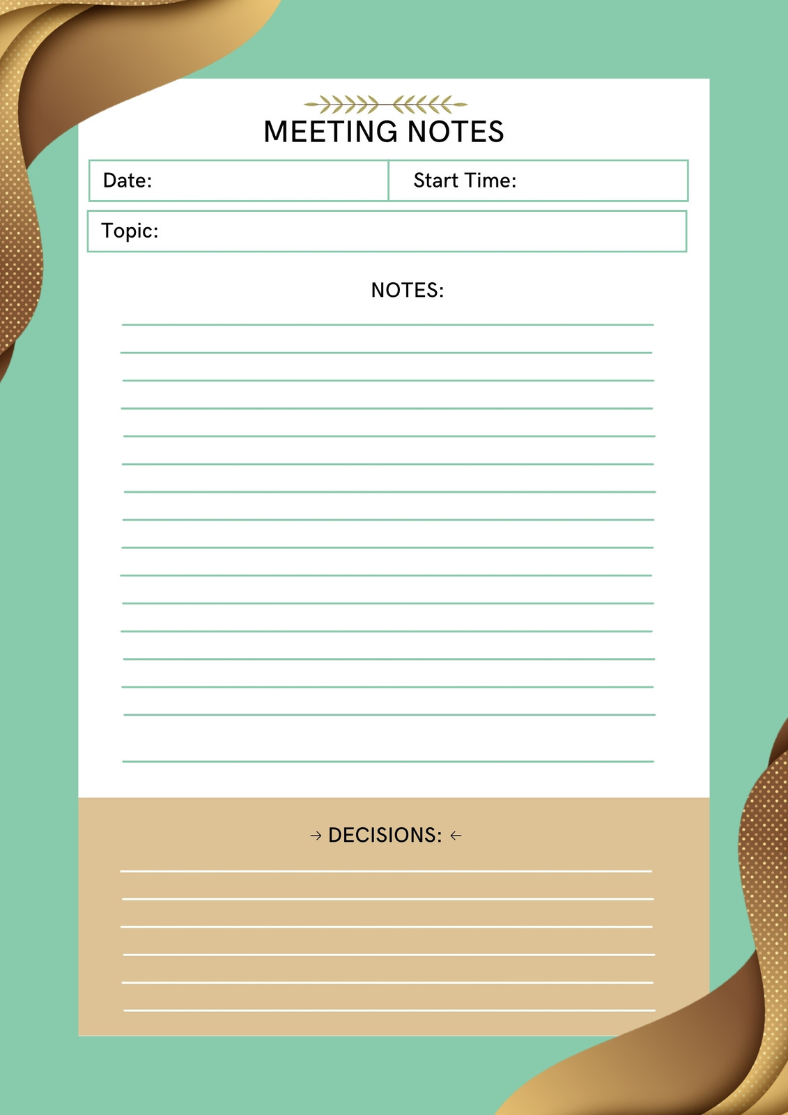 Plicht smal helpen Page 9 - Free customizable agenda document templates to print | Canva