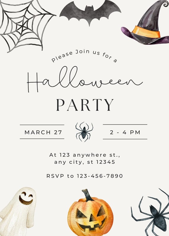 Halloween Email Invitation Template