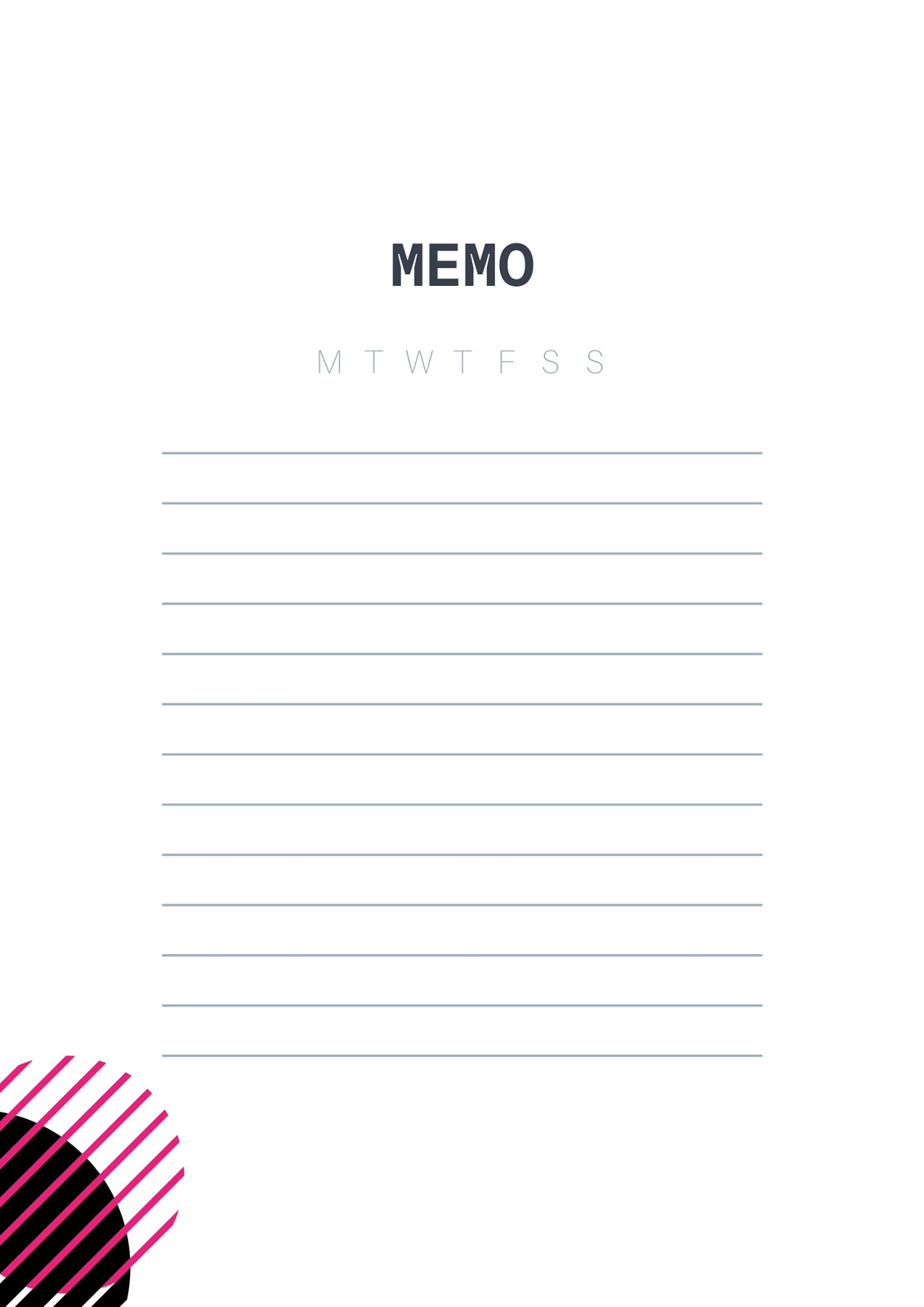 Simple A4 Memo Lined Paper - Templates by Canva