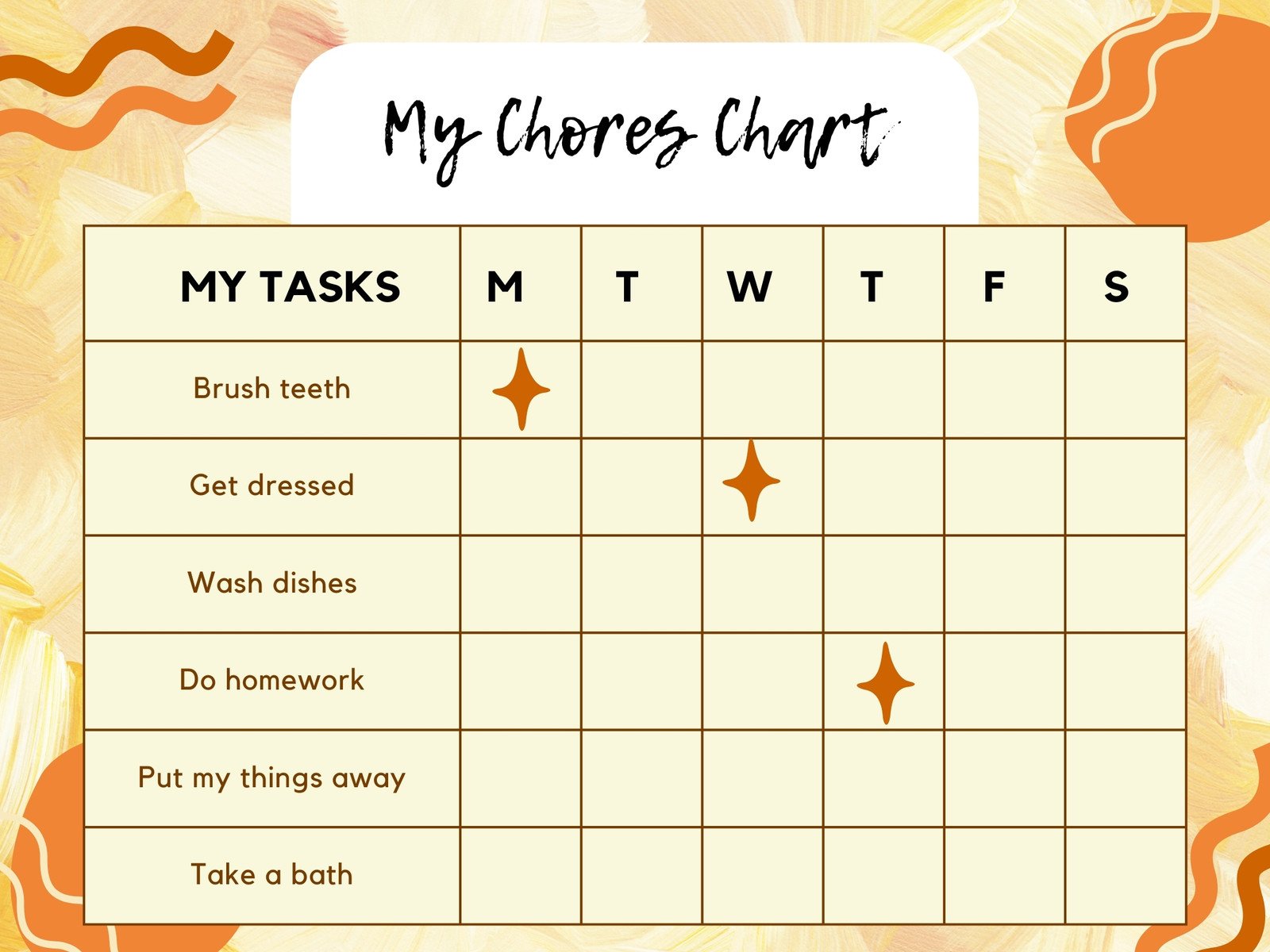 Chore Charts for Kids, Blue Reward Chart Printable Editable Template – Café  Latte Designs