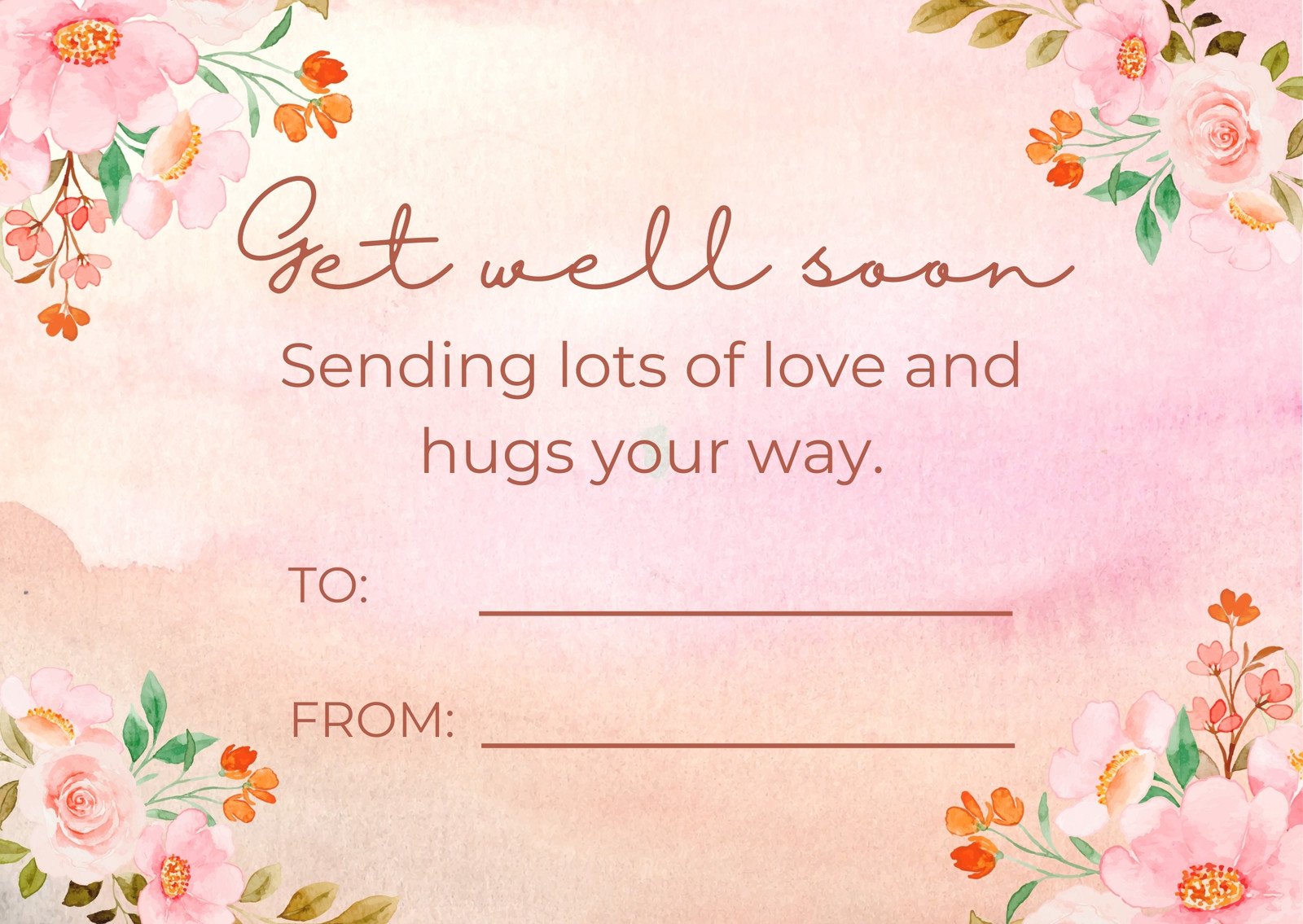 Printable Get Well Soon Cards
