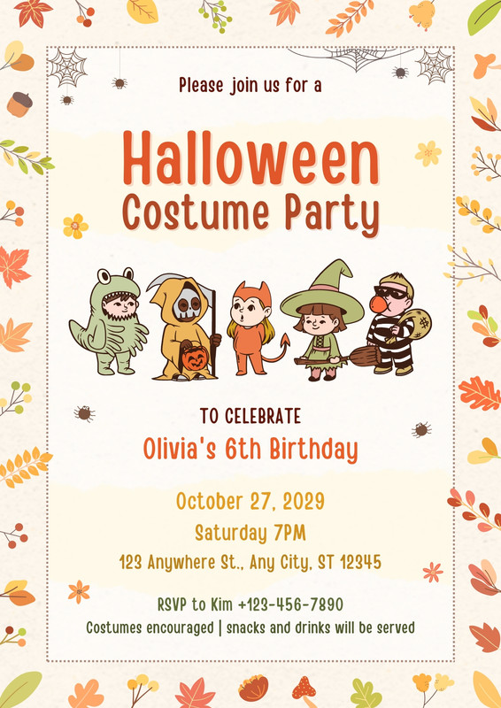 Free Printable Customizable Halloween Flyer Templates Canva 0483