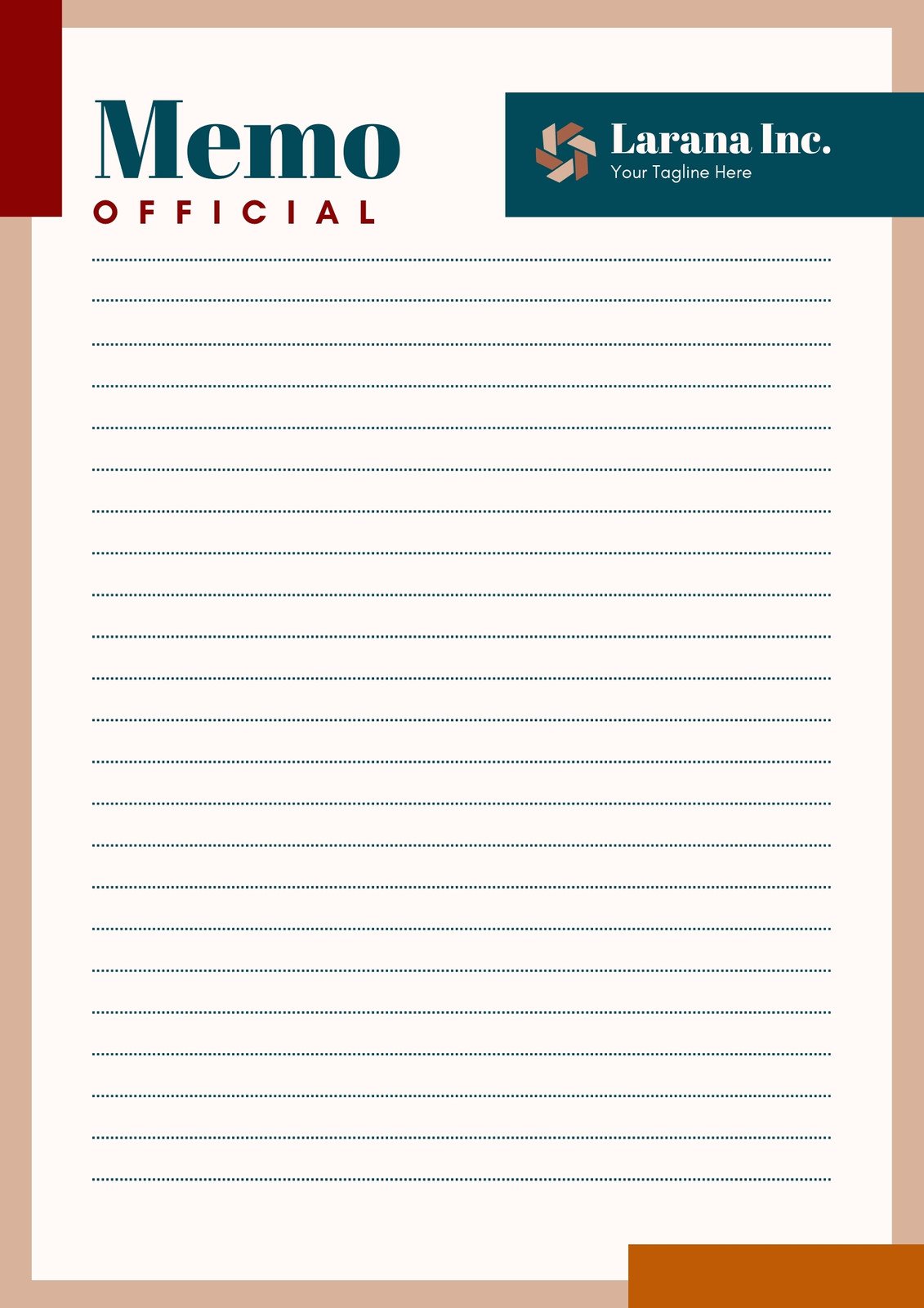 Simple A4 Memo Lined Paper - Templates by Canva