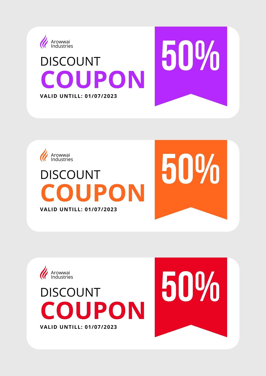 Free, printable, customizable coupon templates