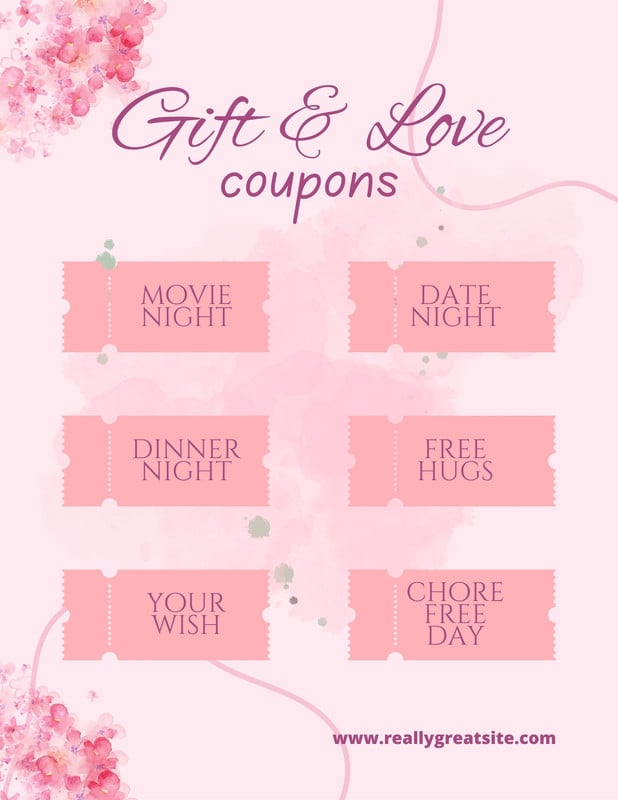 Page 4 Free Printable Love Coupon Templates Canva 8985