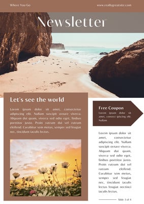 Free custom printable company newsletter templates | Canva