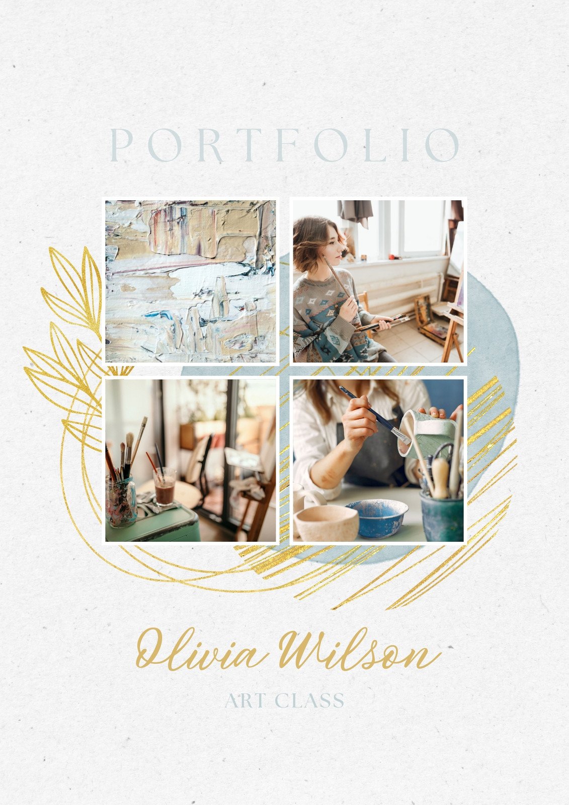 Free to edit and print student portfolio templates