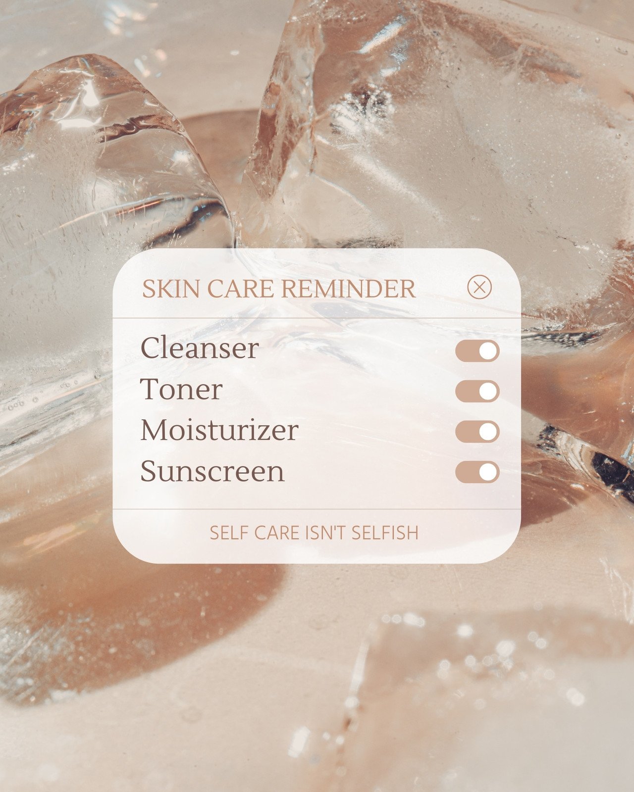 Free and customizable skin care templates