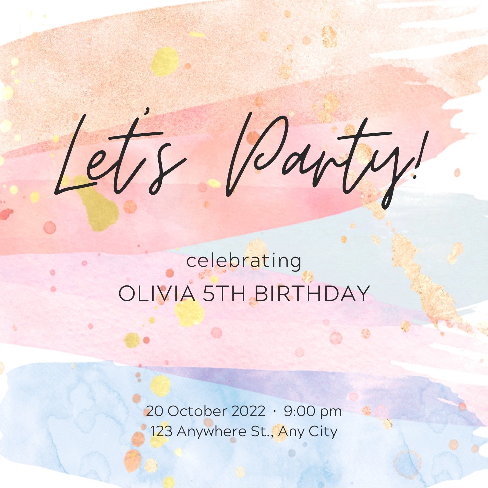 free and printable birthday invitation templates | canva