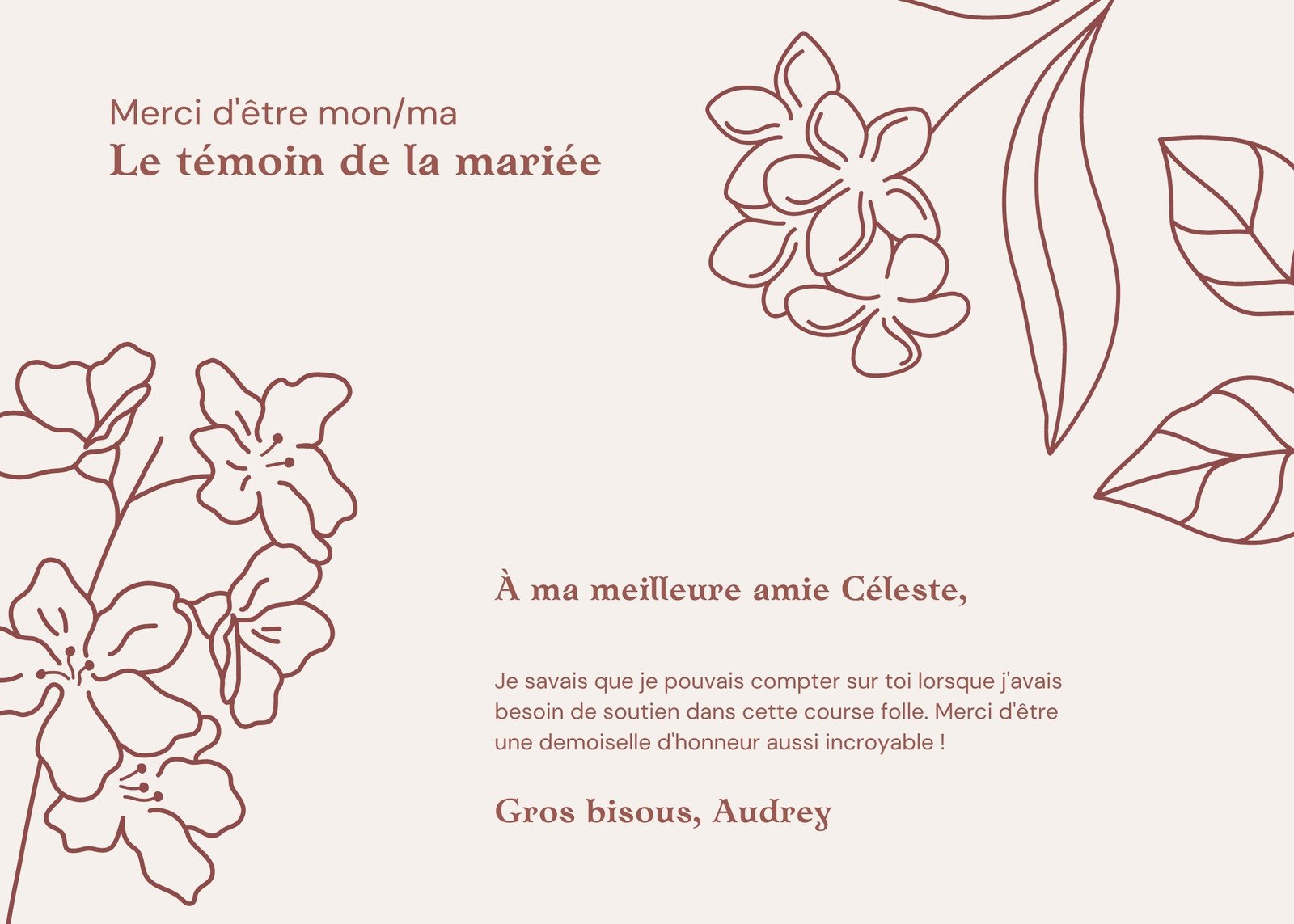 Mug personnalisé - Merci - Collection Florale - Cadeau remerciement