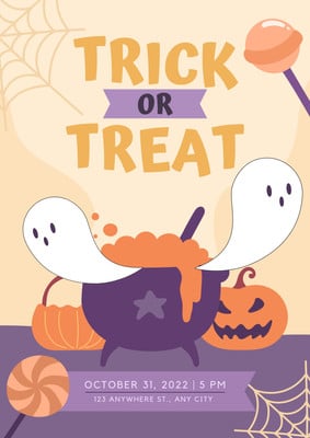 Free, printable, customizable Halloween flyer templates | Canva