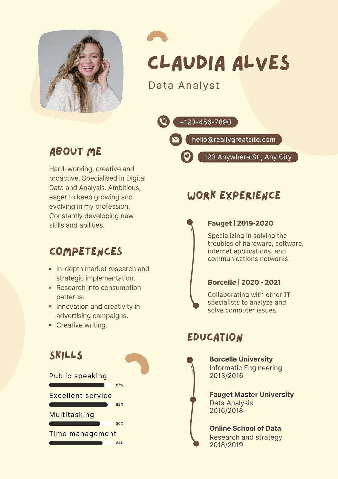 infographic-resume-editable-template