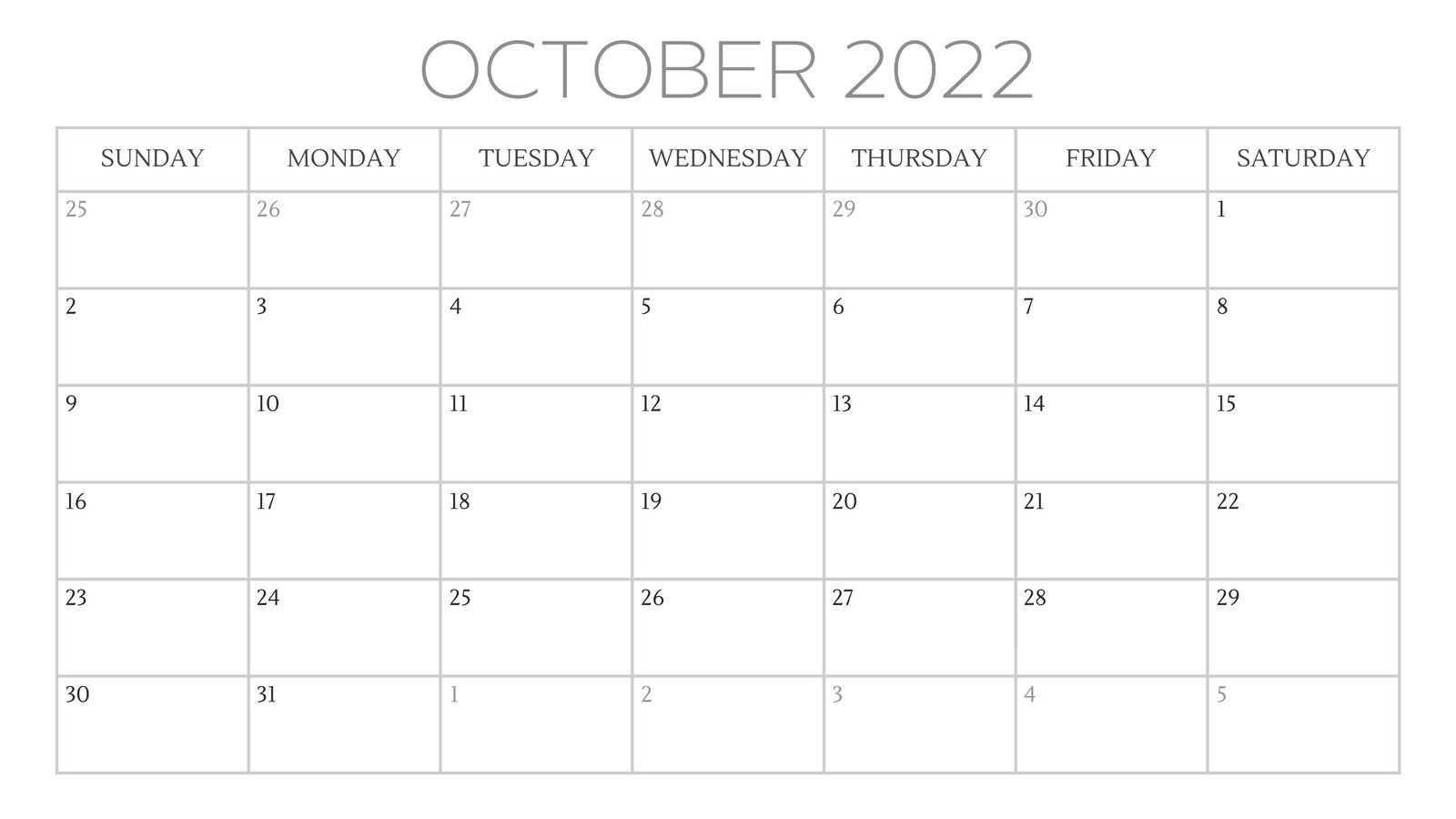 Excel Template Calendar