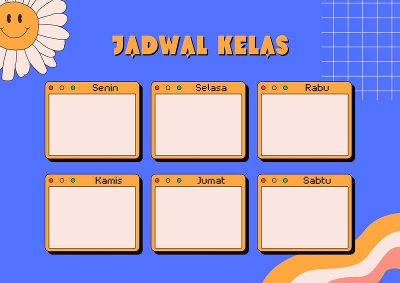 Halaman 4 Gunakan Template Jadwal Kelas Keren Gratis Canva 5103