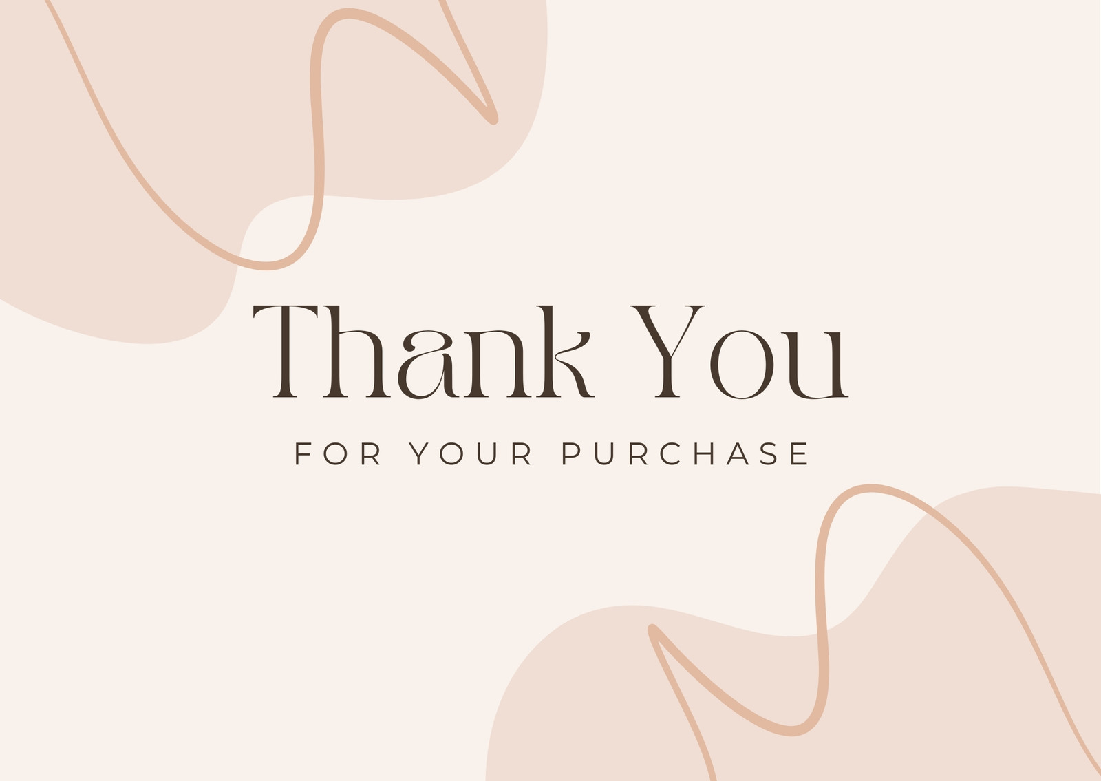 Free printable business Thank You postcard templates